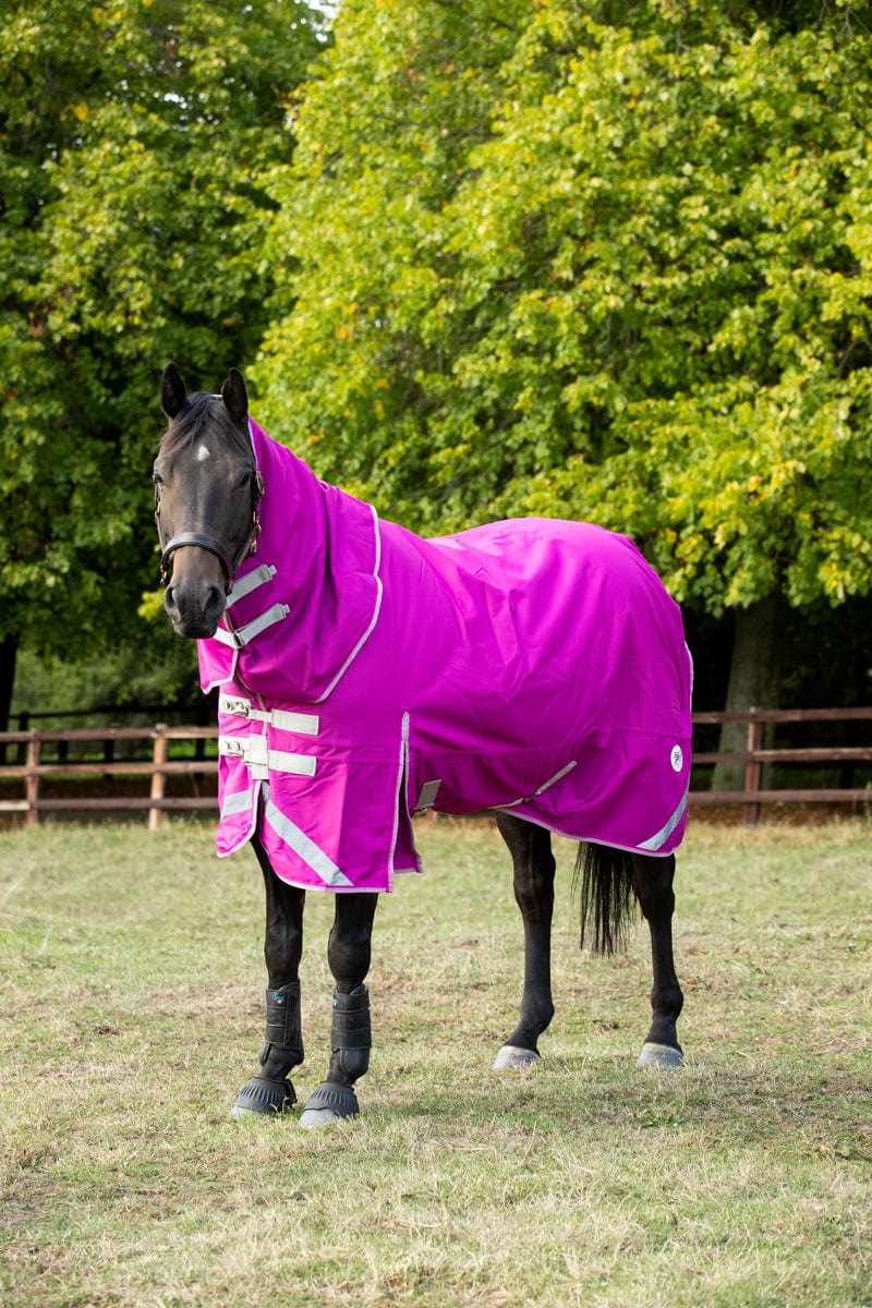 Swish 0g Detachable Neck Turnout Rug - Mulberry