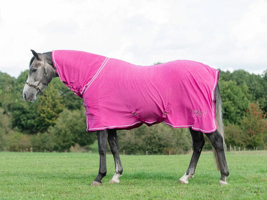 Swish Fleece Rug With Neck Cover - Berry