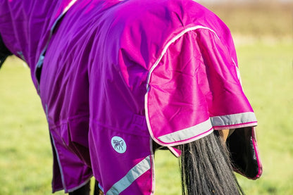 Swish 100g Detachable Neck Turnout Rug - Mulberry