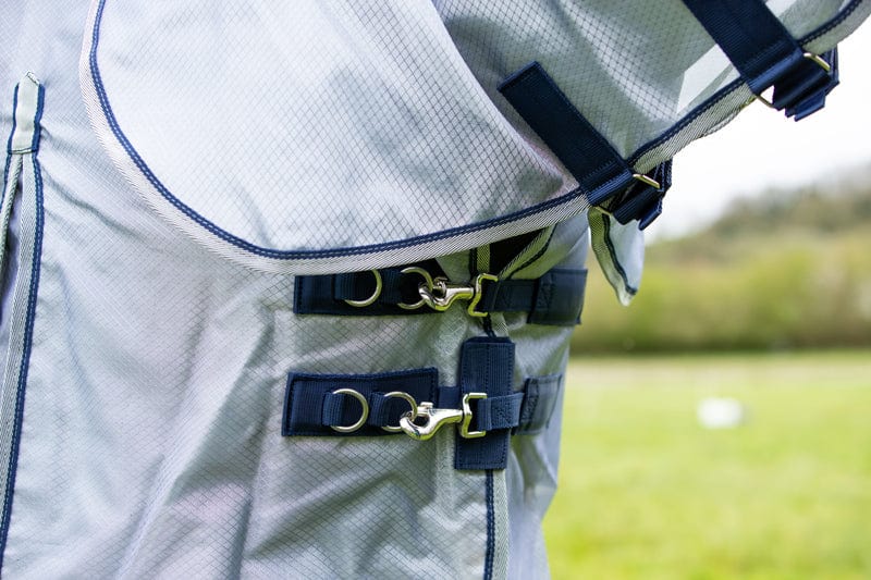 Swish Nylon Fly Cool Rug - Grey/Navy