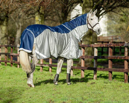 Swish Fly Turnout Combination Rug -Navy (Mesh)