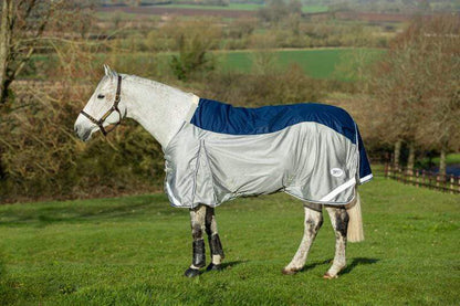 Swish Fly Turnout Combination Rug -Navy (Mesh)