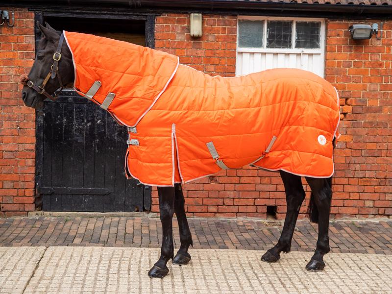 Swish 100g Stable Rug With Detachable Neck - Orange