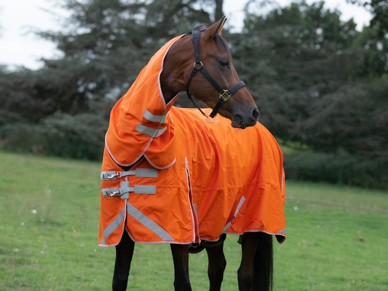 Swish 0g Detachable Neck Turnout Rug - Orange