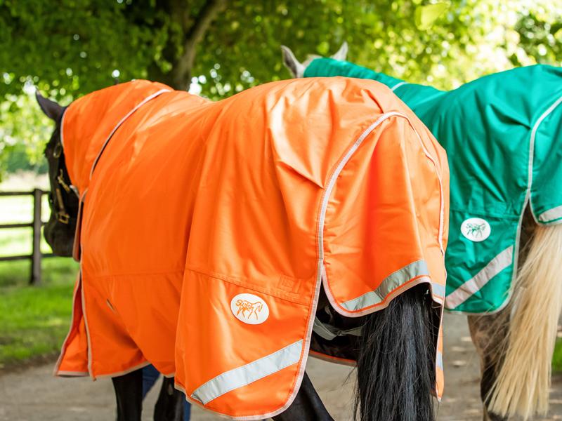 Swish 0g Detachable Neck Turnout Rug - Orange
