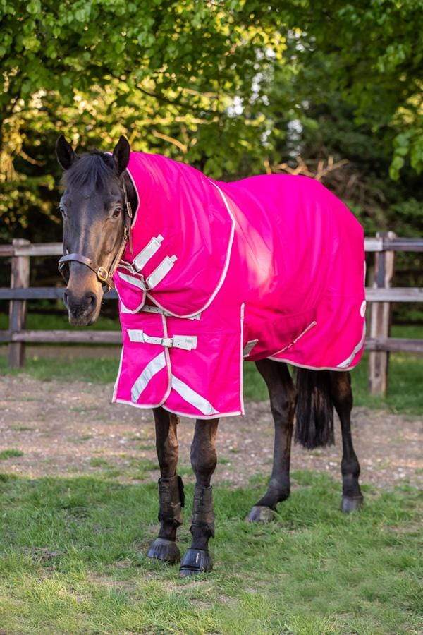 Swish 50g Detachable Neck Turnout Rug - Pink