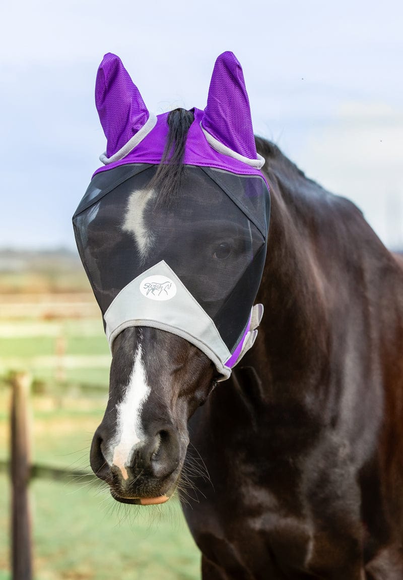 Swish Horse Fly Mask - Purple