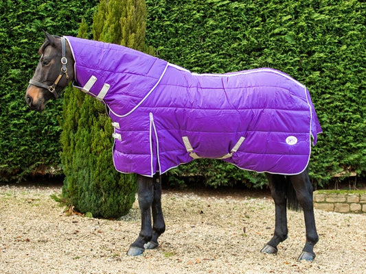 Swish 400g Detachable Neck Stable Rug - Purple