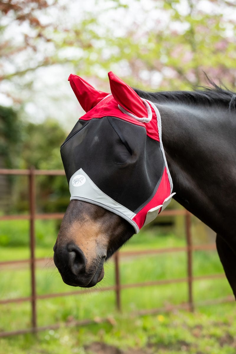 Swish Horse Fly Mask - Red