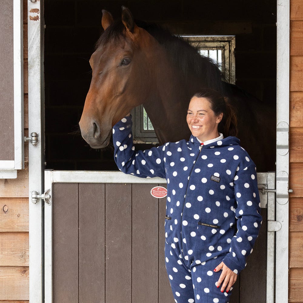 Supreme Products Adults Dotty Fleece Onesie