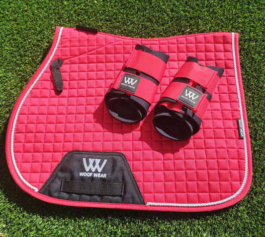 Pony Woof Wear GP Saddle pad and boots (4) Set