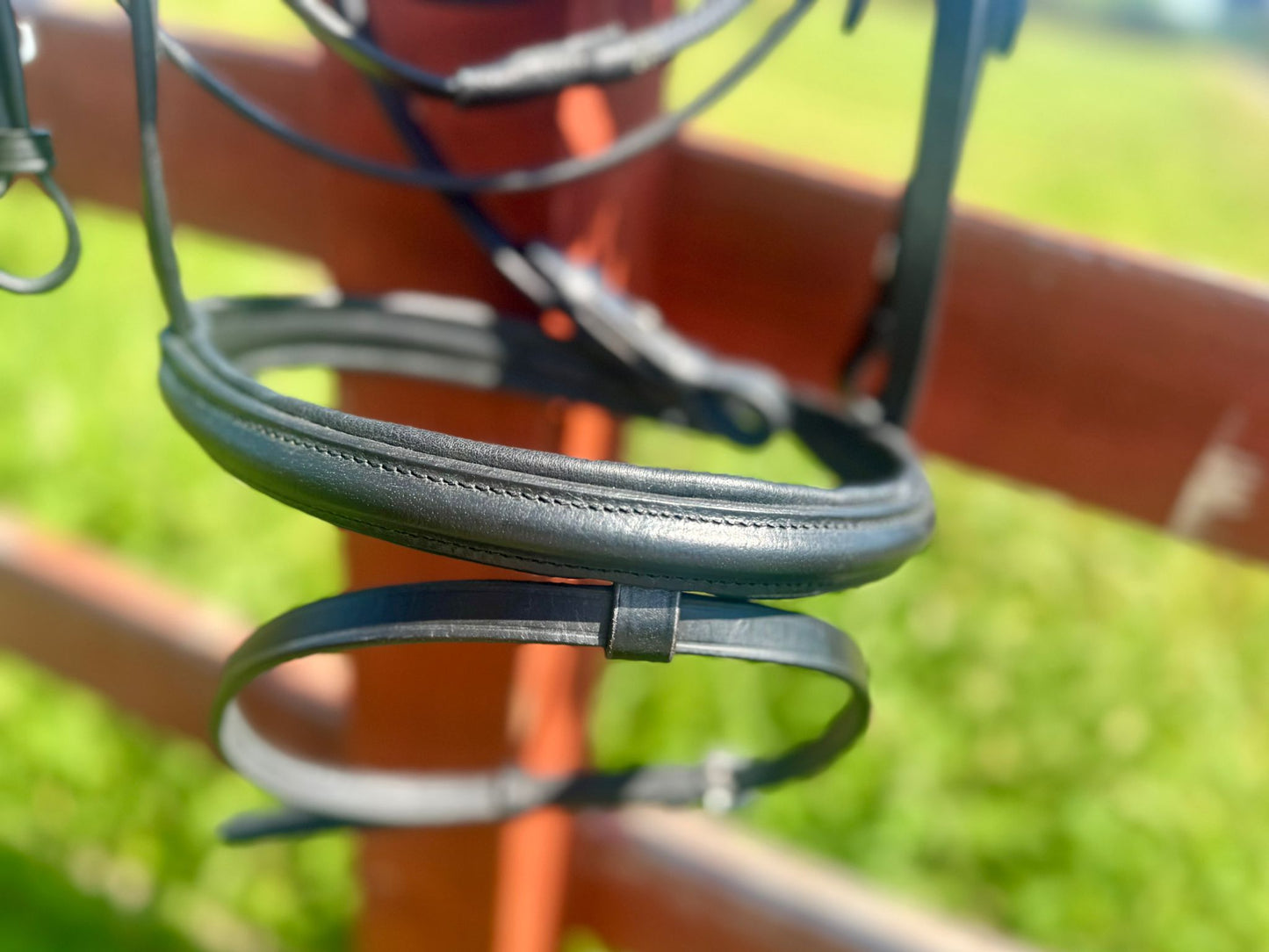 JHL Black Leather Flash Bridle