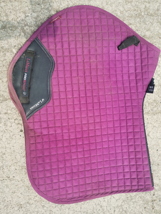 Large Lemieux saddle pad - plum