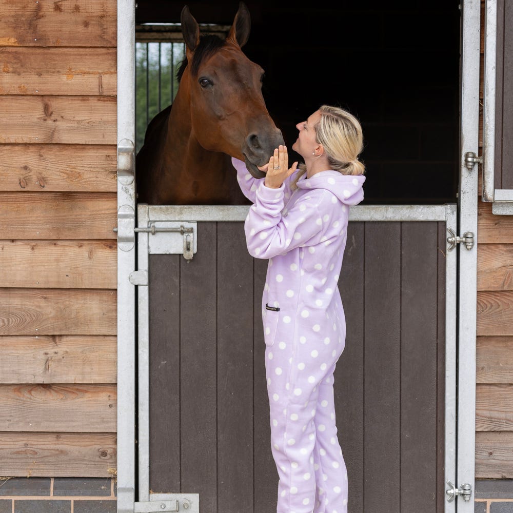 Supreme Products Adults Dotty Fleece Onesie