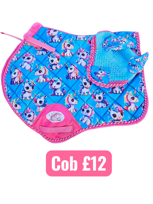 Cob Unicorn Saddle Pad & Fly Hood