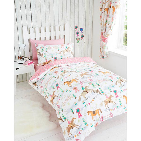 Horseshow Duvet Set- Single