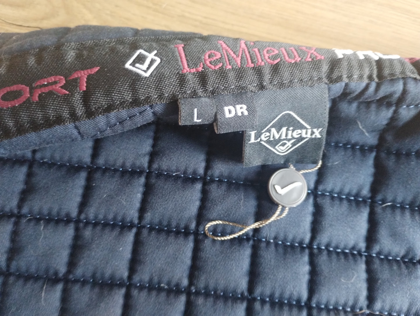 Large Lemieux Navy Saddle pad