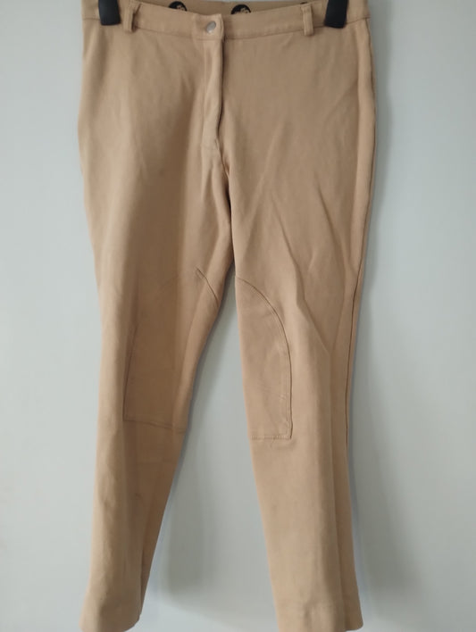 Ladies 32" beige jodphurs