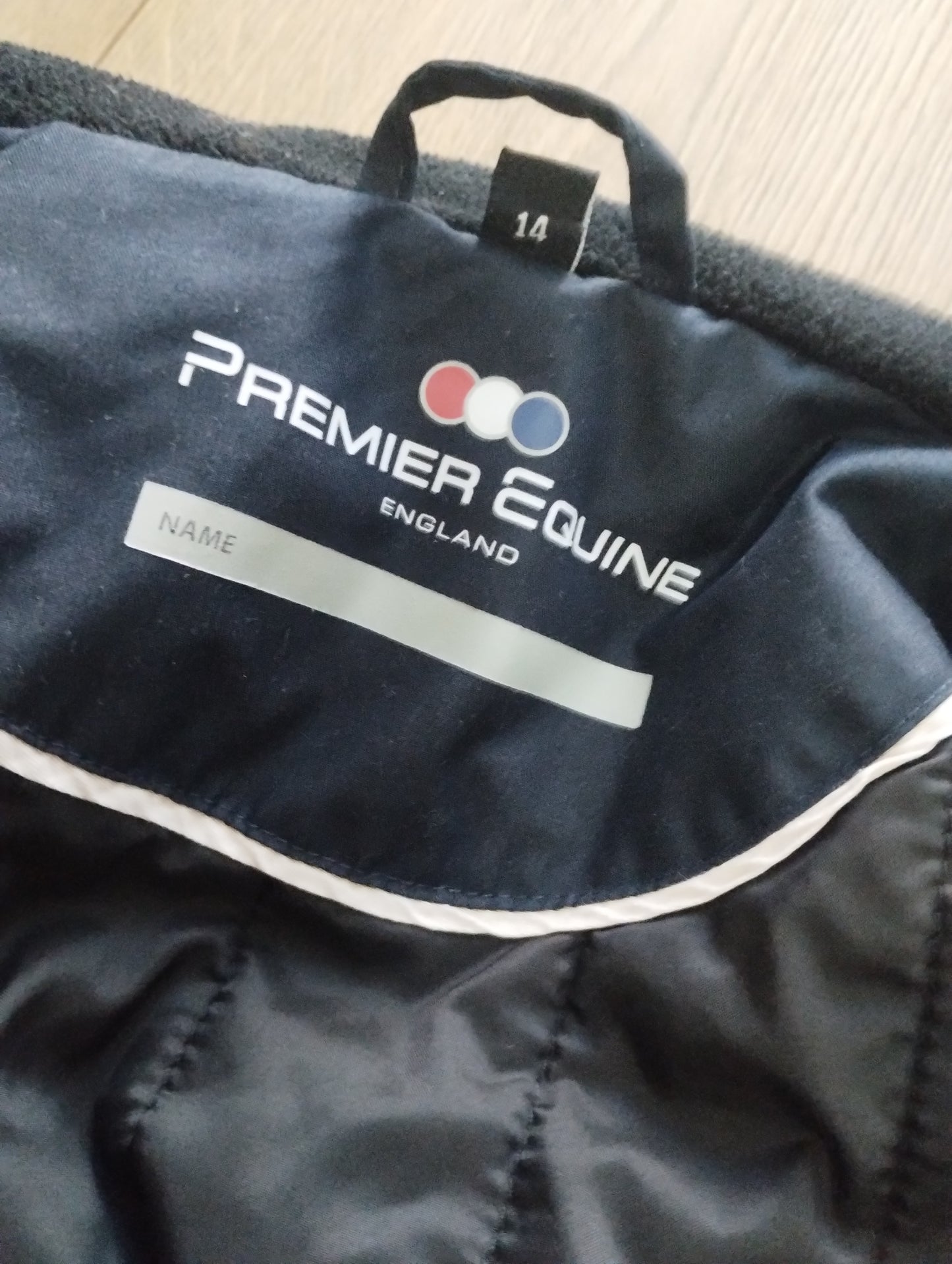 Size 14 Premier Equine Coat- Navy
