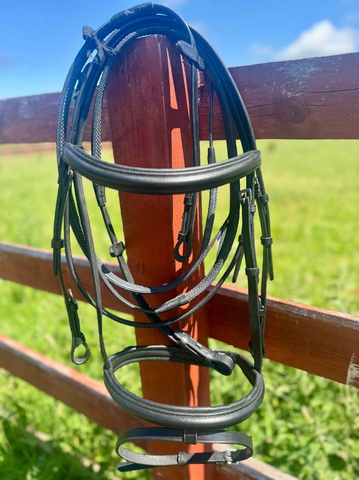 JHL Black Leather Flash Bridle