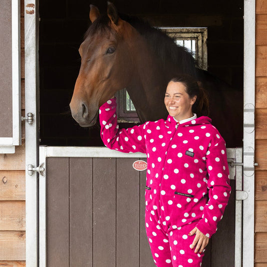 Supreme Products Adults Dotty Fleece Onesie