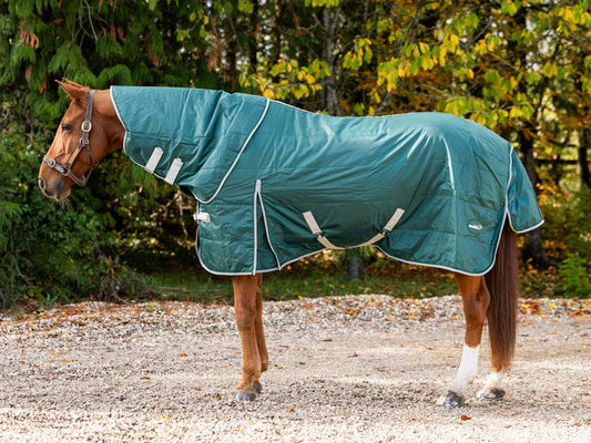 Swish 100g Stable Rug With Detachable Neck - Hunter Green