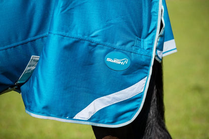 Swish 50g Detachable Neck Turnout Rug - Turquoise