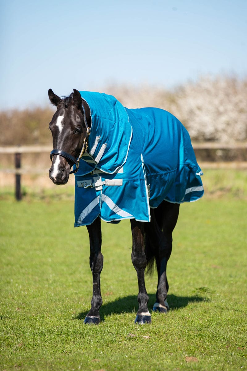 Swish 0g Detachable Neck Turnout Rug - Turquoise
