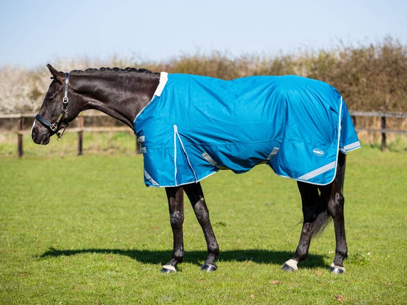 Swish 100g Detachable Neck Turnout Rug - Turquoise