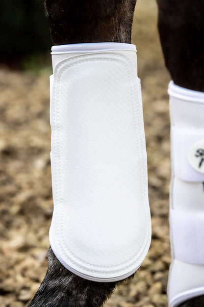 Swish Double Locking Brushing Boots - White
